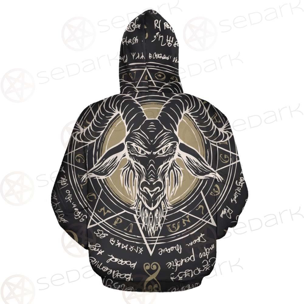 The Symbol Baphomet Of Satanism Baphomet SDN-1013 Hoodie Allover
