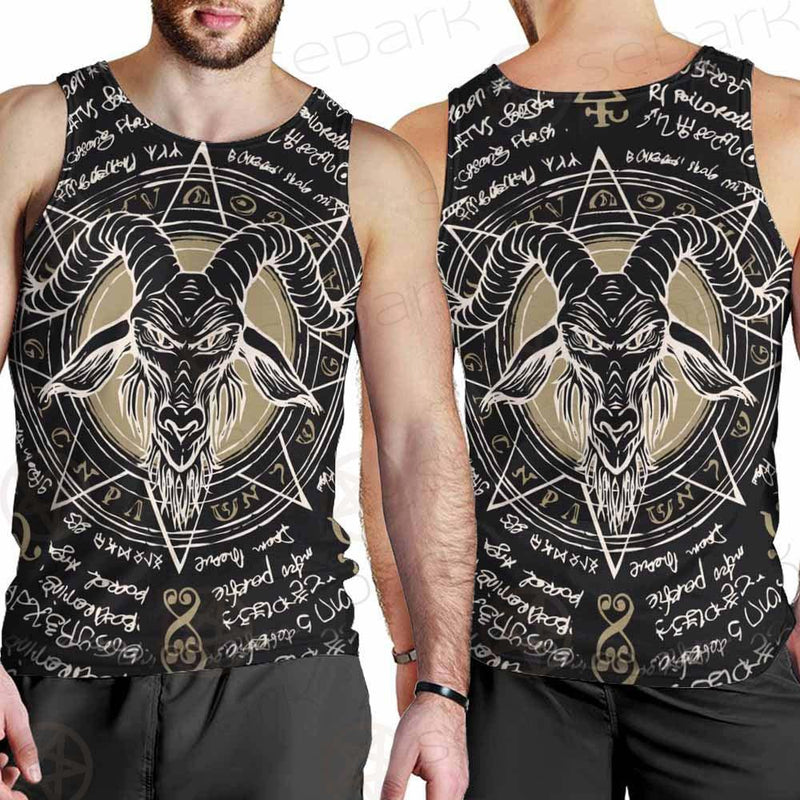 The Symbol Baphomet Of Satanism Baphomet SDN-1013 Men Tank-tops