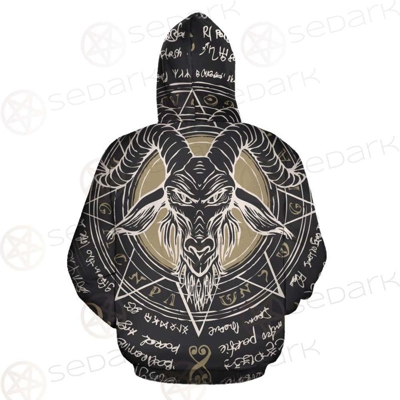 The Symbol Baphomet Of Satanism Baphomet SDN-1013 Zip-up Hoodies