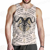 Horned Goat And Octagonal Star SDN-1014 Men Tank-tops
