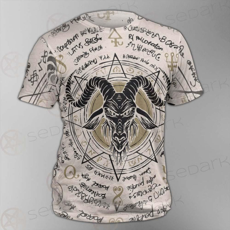 Horned Goat And Octagonal Star SDN-1014 Unisex T-shirt