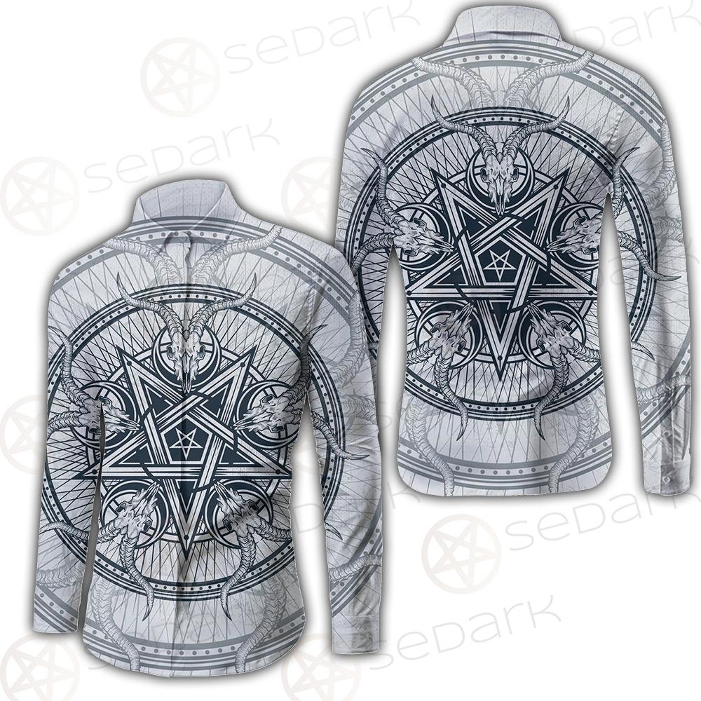 Goat Skulls And Star Rays SDN-1015 Long Sleeve Shirt