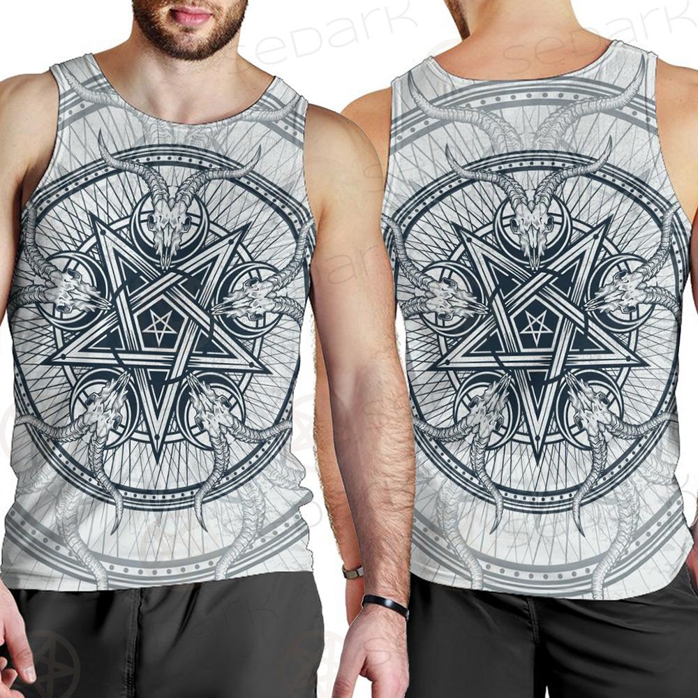Goat Skulls And Star Rays SDN-1015 Men Tank-tops