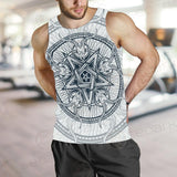 Goat Skulls And Star Rays SDN-1015 Men Tank-tops