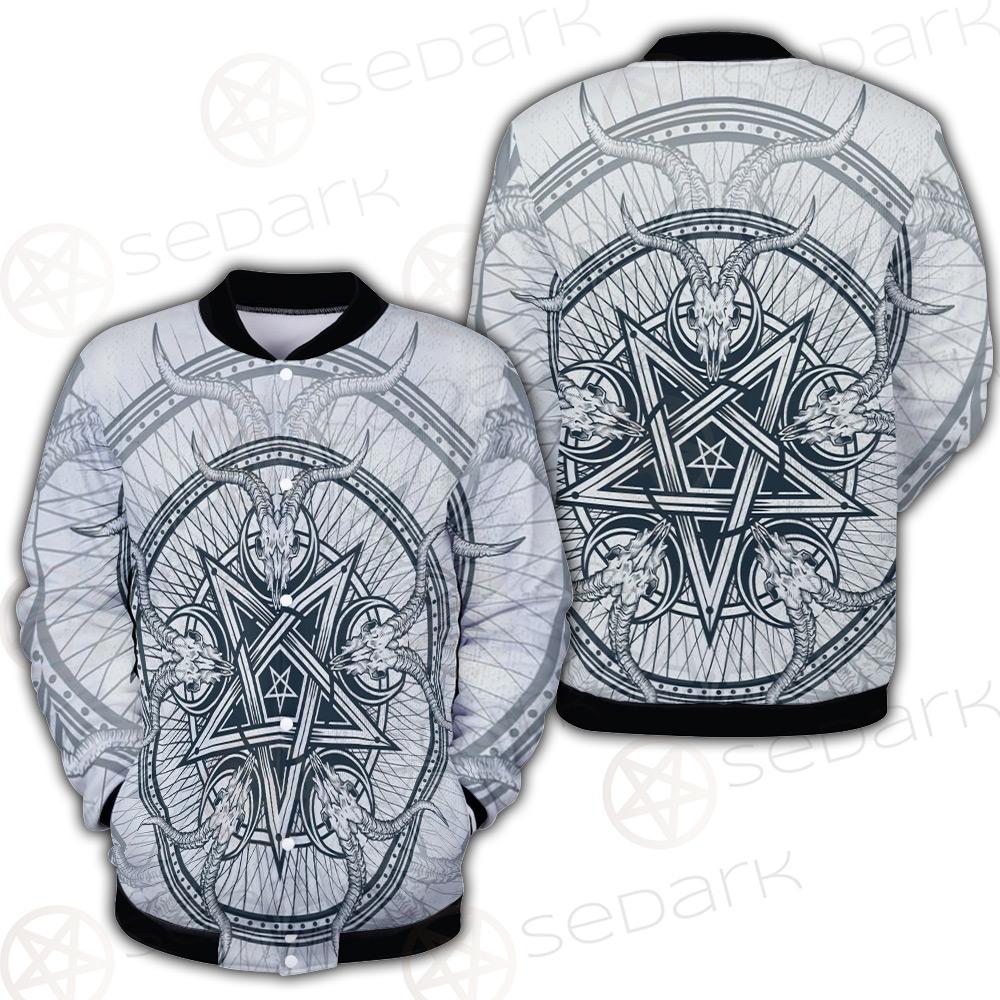 Goat Skulls And Star Rays SDN-1015 Button Jacket
