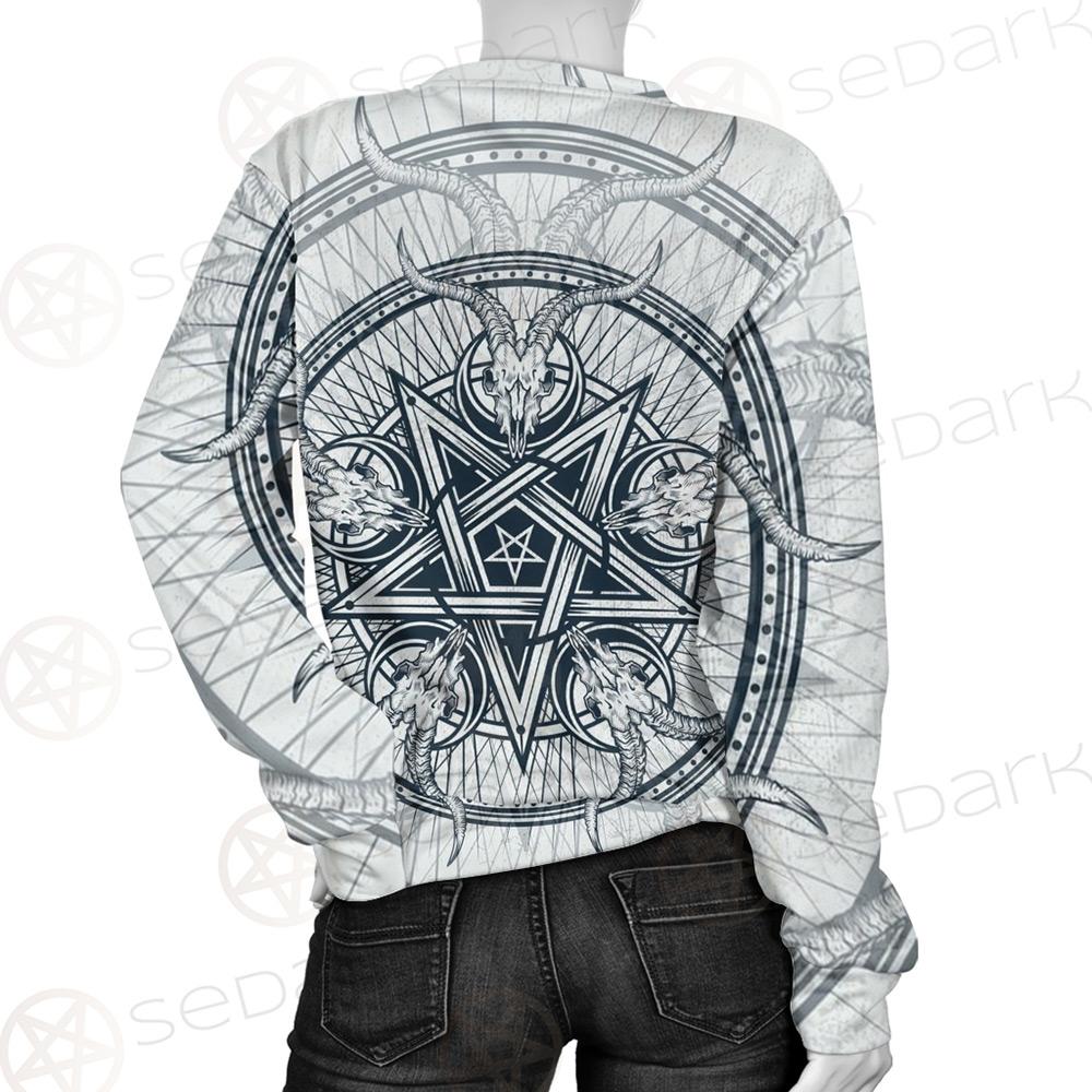 Goat Skulls And Star Rays SDN-1015 Unisex Sweatshirt