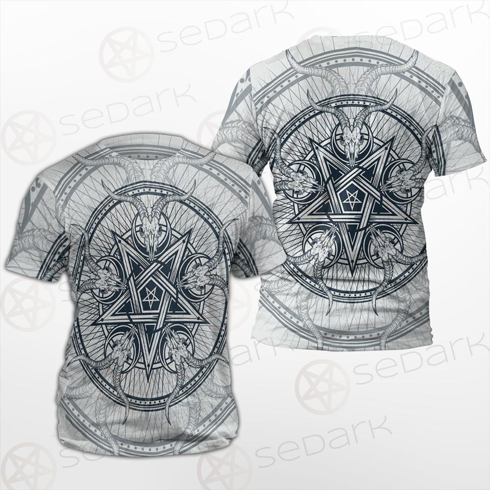 Goat Skulls And Star Rays SDN-1015 Unisex T-shirt