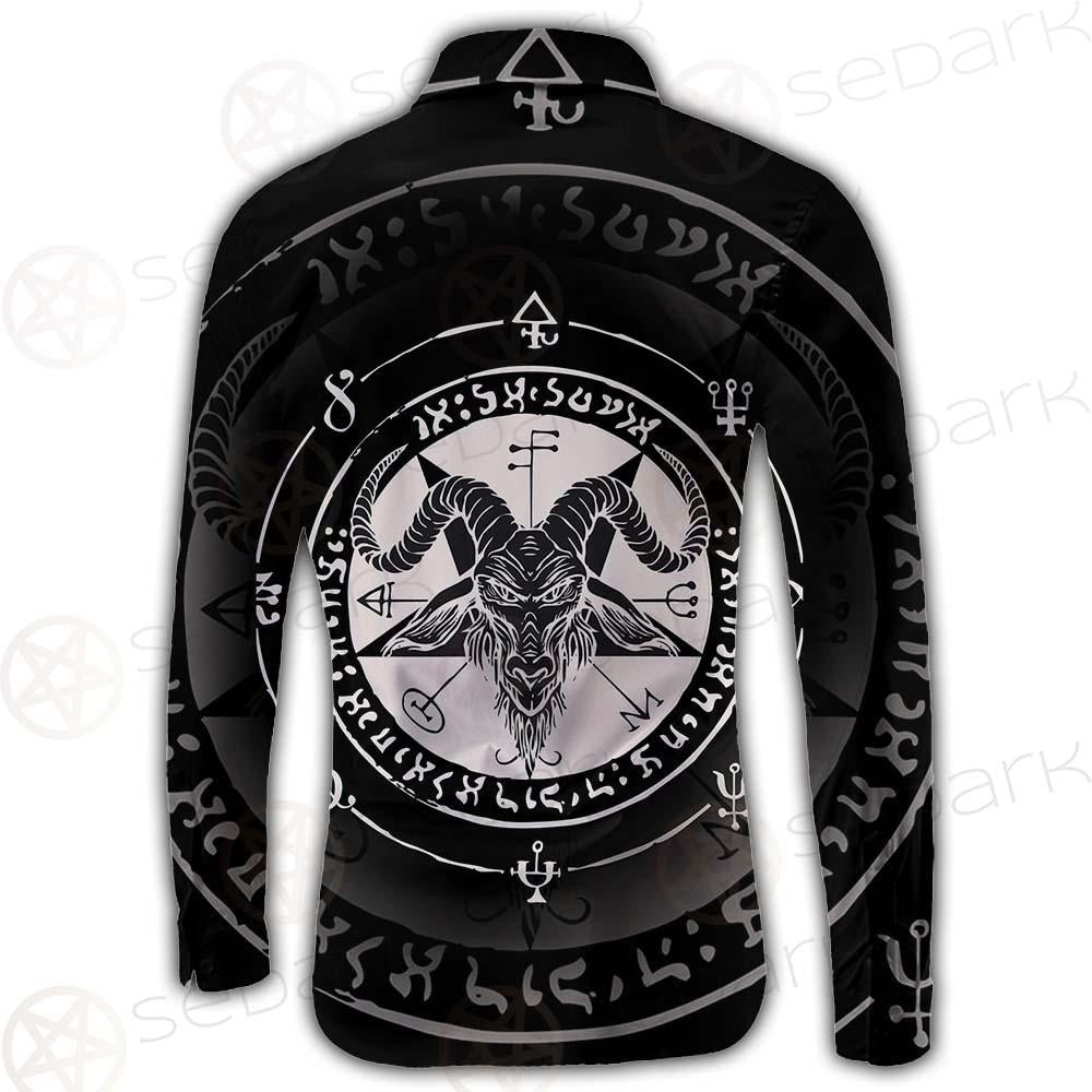 Horned Goat And Pentagram SDN-1016 Long Sleeve Shirt