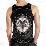 Horned Goat And Pentagram SDN-1016 Men Tank-tops