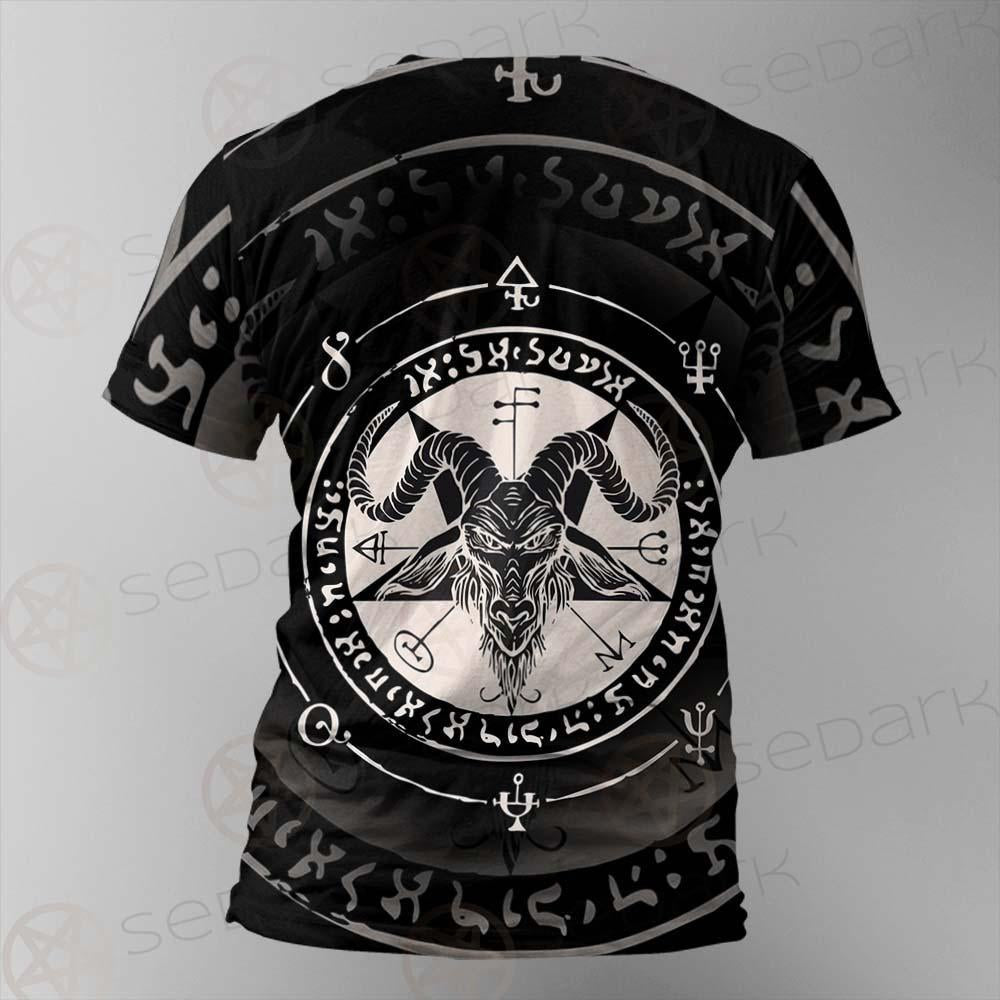 Horned Goat And Pentagram SDN-1016 Unisex T-shirt
