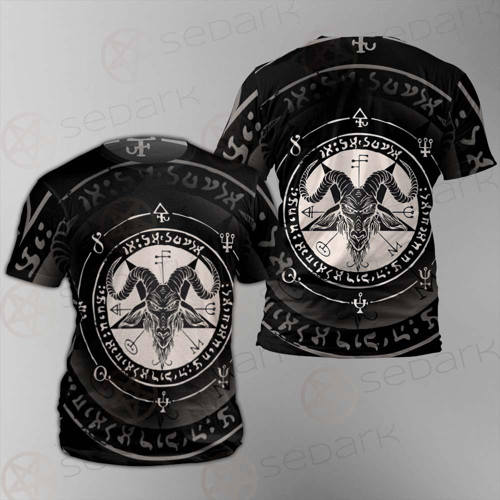 Horned Goat And Pentagram SDN-1016 Unisex T-shirt