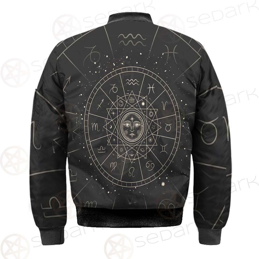 Vector Illustration Set Of Moon Phases SDN-1018 Bomber Jacket