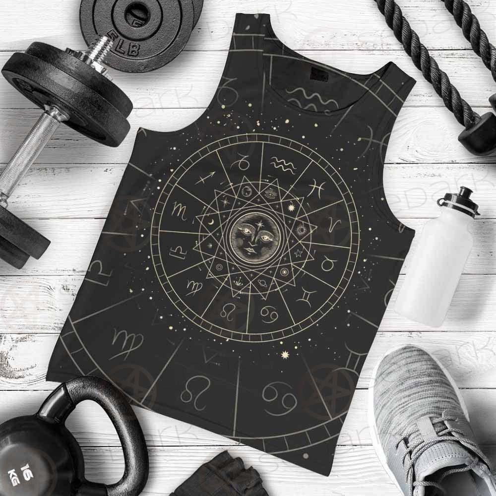 Vector Illustration Set Of Moon Phases SDN-1018 Men Tank-tops