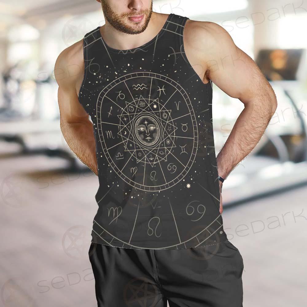 Vector Illustration Set Of Moon Phases SDN-1018 Men Tank-tops