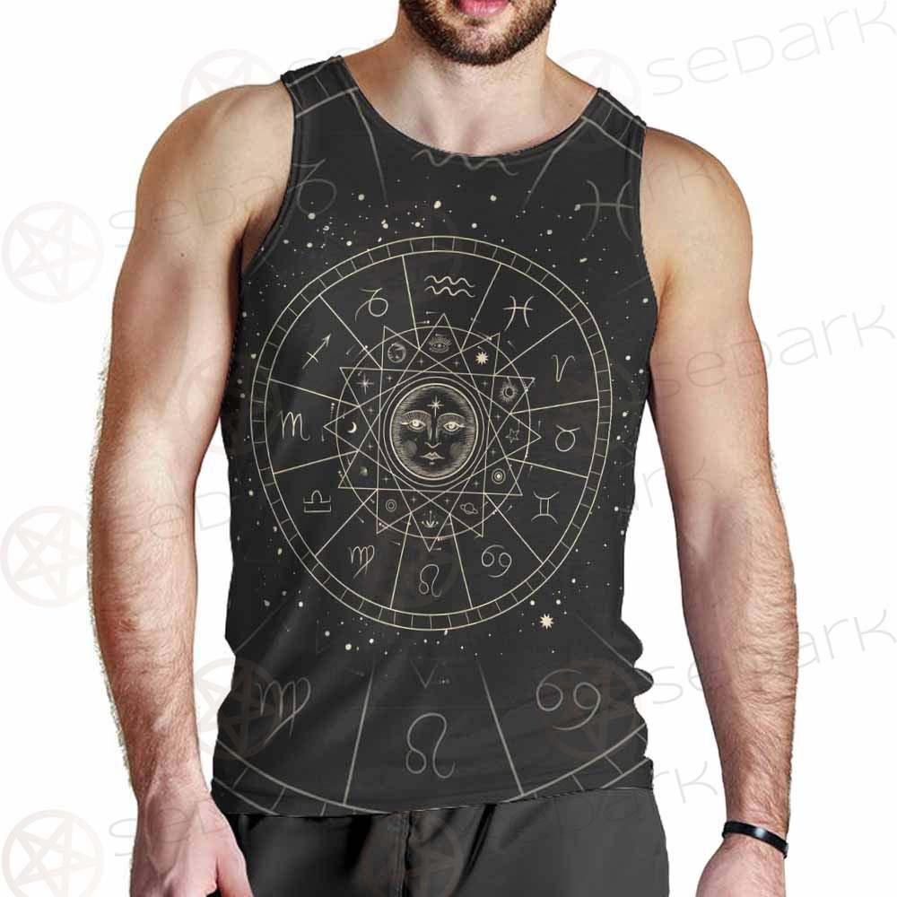 Vector Illustration Set Of Moon Phases SDN-1018 Men Tank-tops