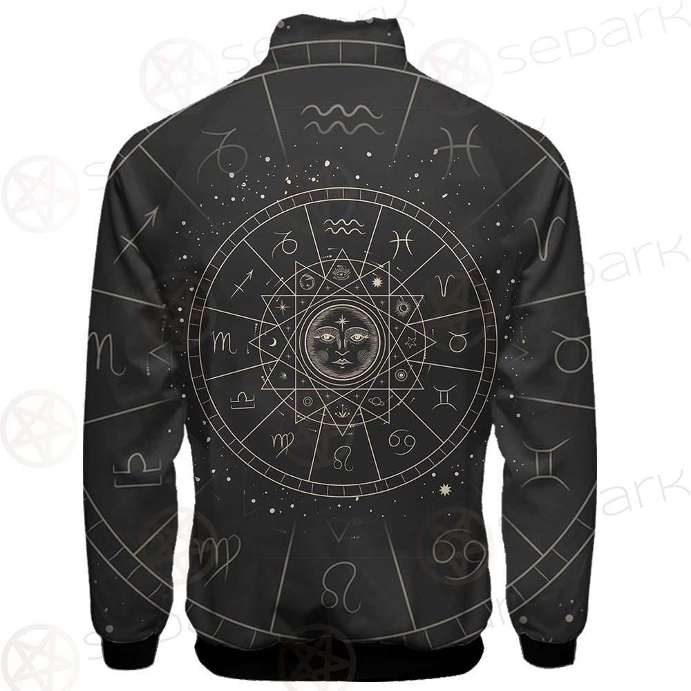 Vector Illustration Set Of Moon Phases SDN-1018 Stand-up Collar Jacket