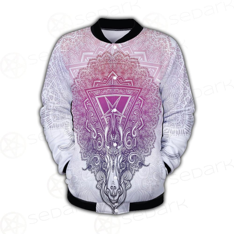 Pentagram Sign Head Of Demon Baphomet Button Jacket