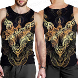 Satanic Goat Head SDN-1020 Men Tank-tops