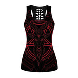 LATIN INSCRIPTION TRANSLATION Hollow Out Tank Top