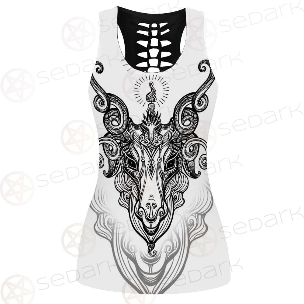 Vector Illustration Isolated SDN-1023 Hollow Out Tank Top