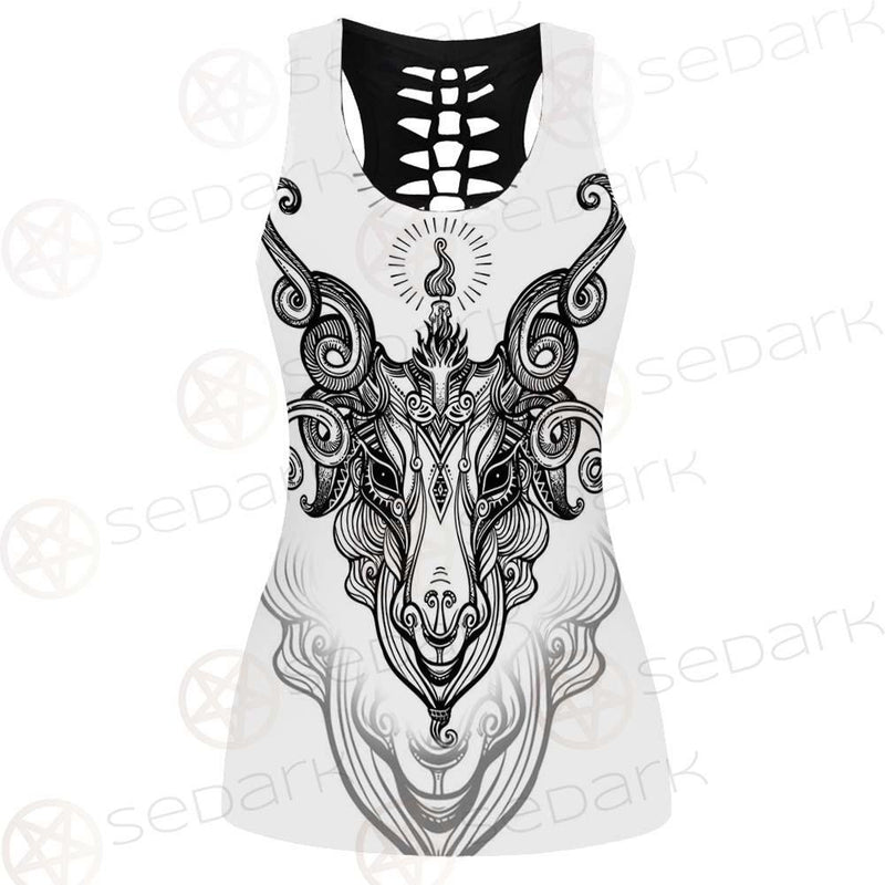 Vector Illustration Isolated SDN-1023 Hollow Out Tank Top