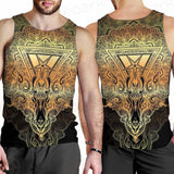 Pentagram Sign Head Of Demon Baphomet SDN-1024 Men Tank-tops