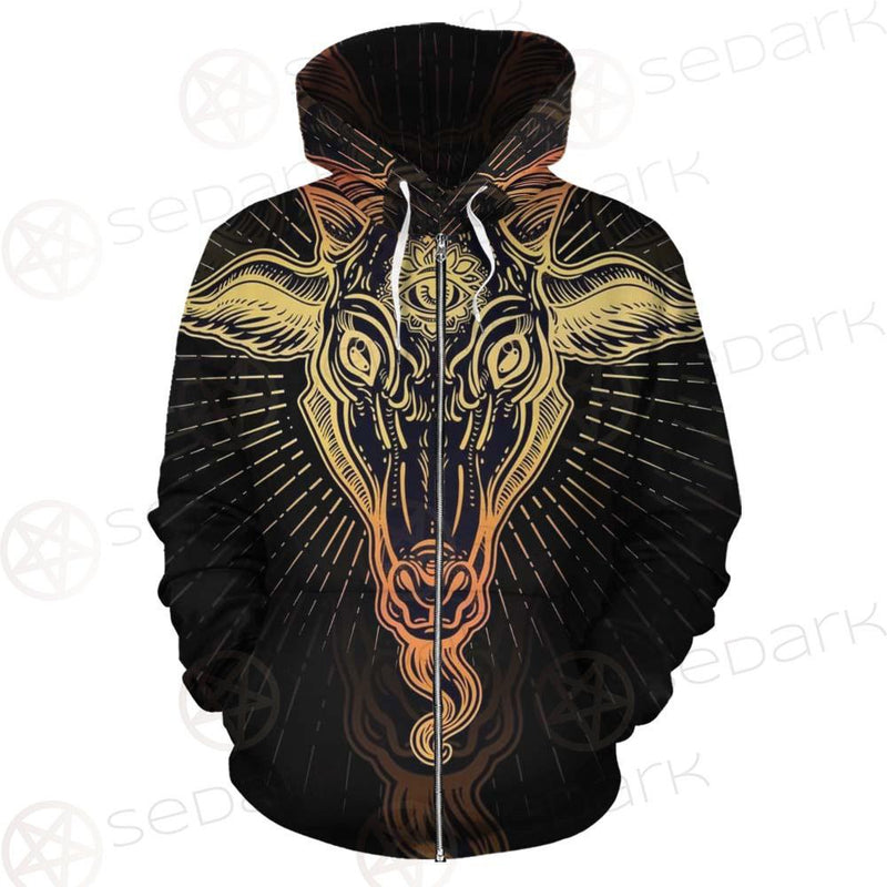 Demon Goat Baphomet SDN-1026 Zip-up Hoodies