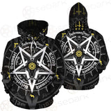 Pentagram Baphomet Occult Illustration SDN-1027 Hoodie Allover
