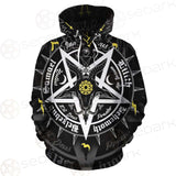 Pentagram Baphomet Occult Illustration SDN-1027 Hoodie Allover