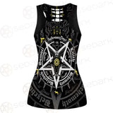 Pentagram Baphomet Occult Illustration SDN-1027 Hollow Out Tank Top
