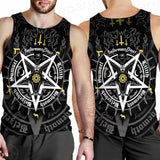 Pentagram Baphomet Occult Illustration SDN-1027 Men Tank-tops