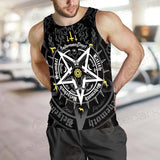 Pentagram Baphomet Occult Illustration SDN-1027 Men Tank-tops