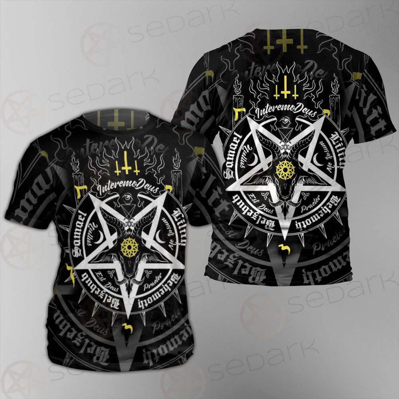 Pentagram Baphomet Occult Illustration SDN-1027 Unisex T-shirt