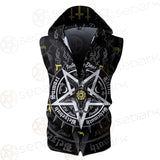 Pentagram Baphomet Occult Illustration SDN-1027 Zip Sleeveless Hoodie