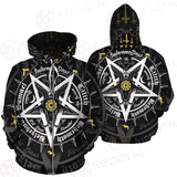 Pentagram Baphomet Occult Illustration SDN-1027 Zip-up Hoodies
