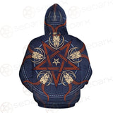 Stylish Pentagram With Goat Skulls SDN-1028 Zip-up Hoodies