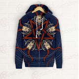 Stylish Pentagram With Goat Skulls SDN-1028 Zip-up Hoodies