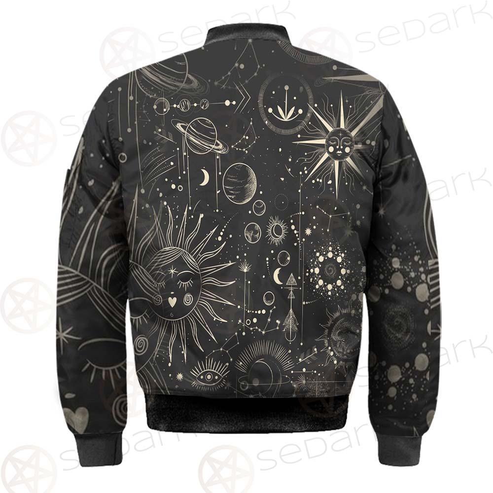 Vector Illustration Set Of Moon Phases SDN-1029 Bomber Jacket