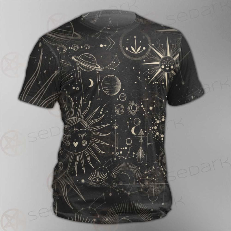 Vector Illustration Set Of Moon Phases SDN-1029 Unisex T-shirt