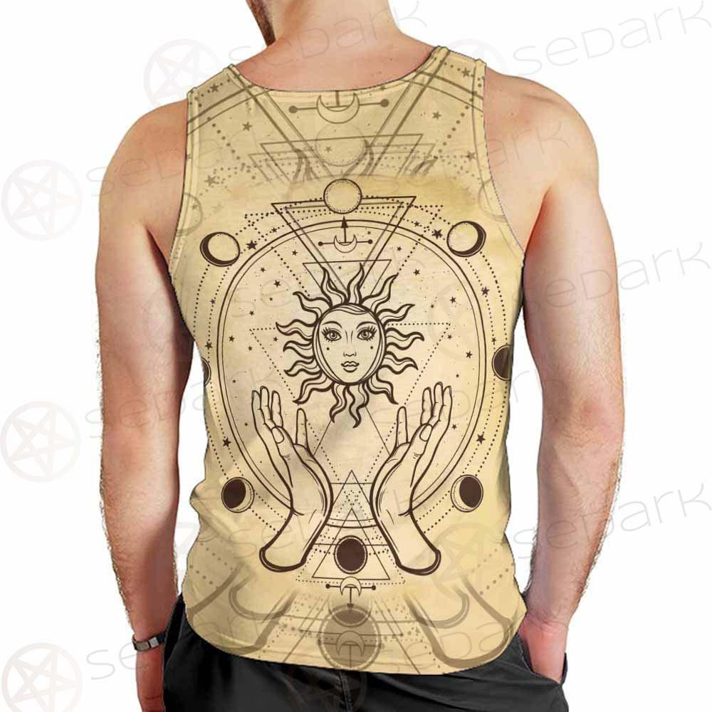 Human Hands Hold The Sun SDN-1030 Men Tank-tops