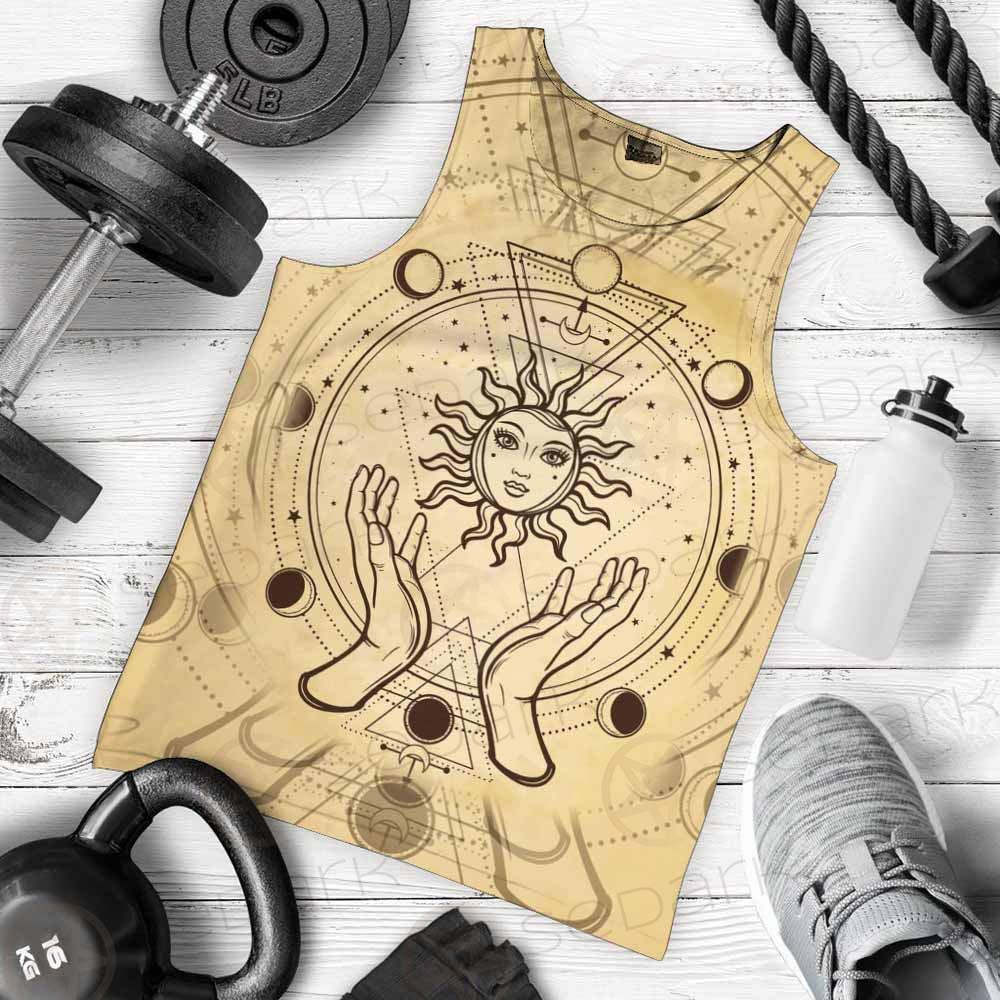 Human Hands Hold The Sun SDN-1030 Men Tank-tops