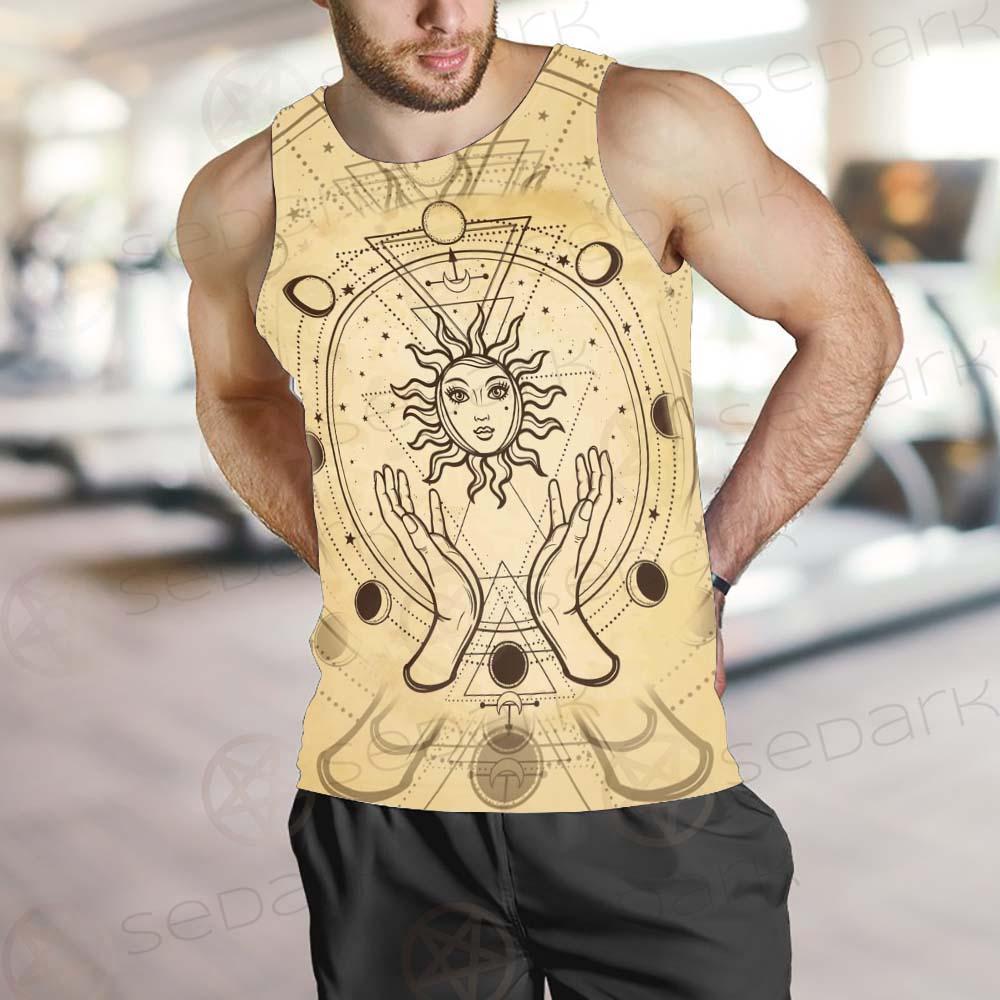 Human Hands Hold The Sun SDN-1030 Men Tank-tops