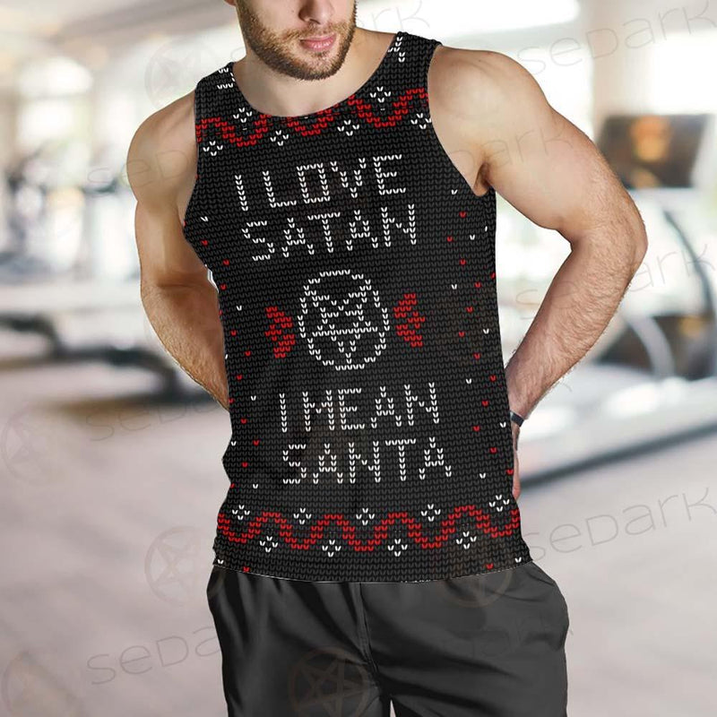 Pentagram And Inscription SDN-1031 Men Tank-tops