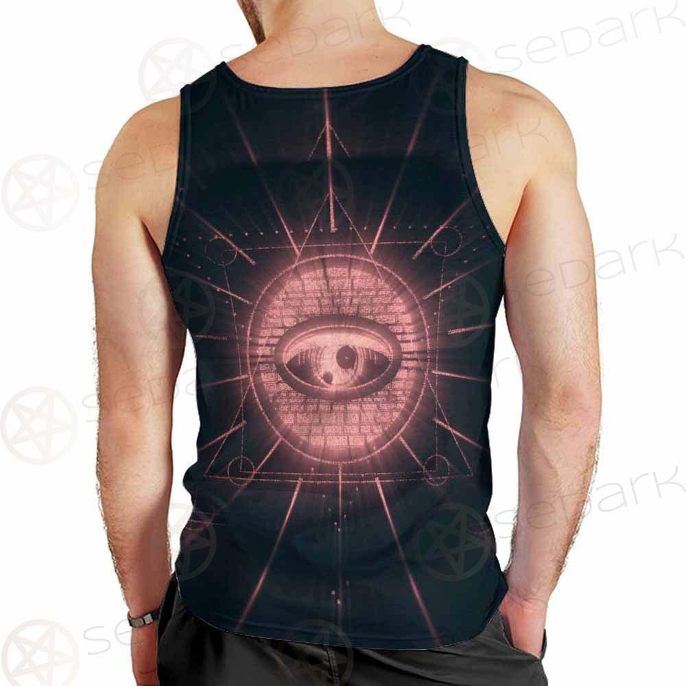 Mystical Geometry Symbol SDN-1032 Men Tank-tops