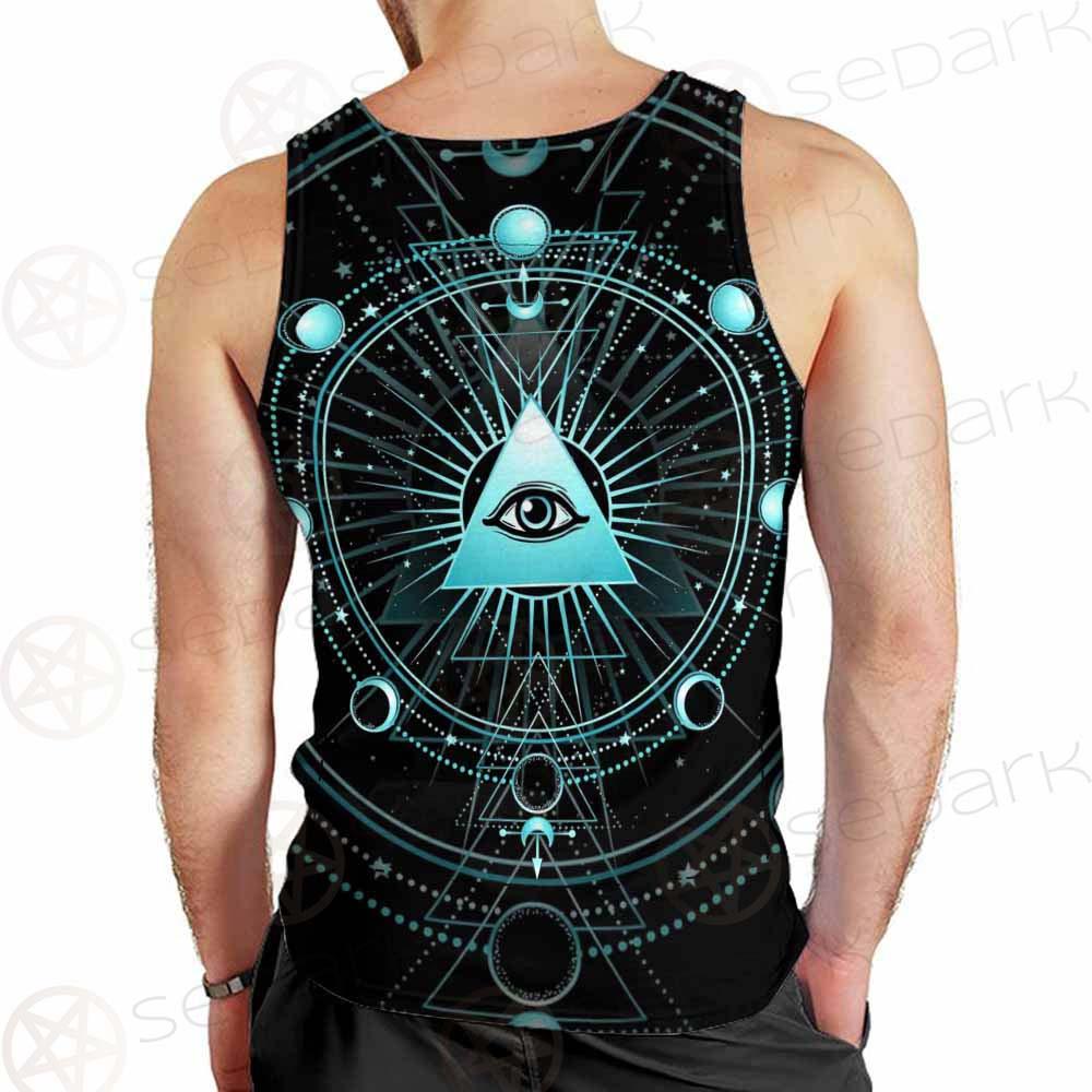 Vector Illustration On A Black Background SDN-1033 Men Tank-tops