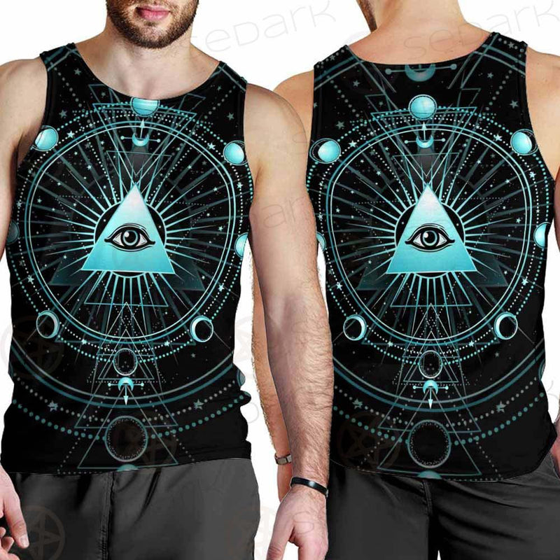 Vector Illustration On A Black Background SDN-1033 Men Tank-tops