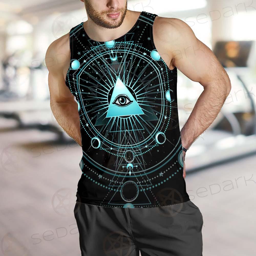 Vector Illustration On A Black Background SDN-1033 Men Tank-tops