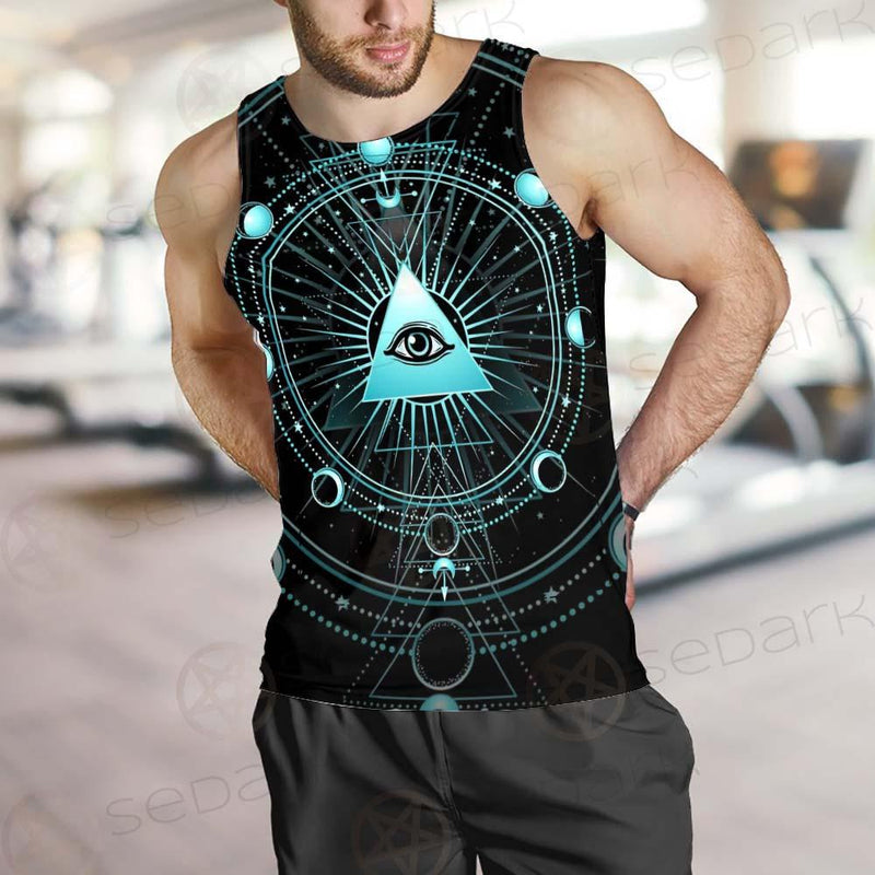 Vector Illustration On A Black Background SDN-1033 Men Tank-tops