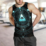 Vector Illustration On A Black Background SDN-1033 Men Tank-tops