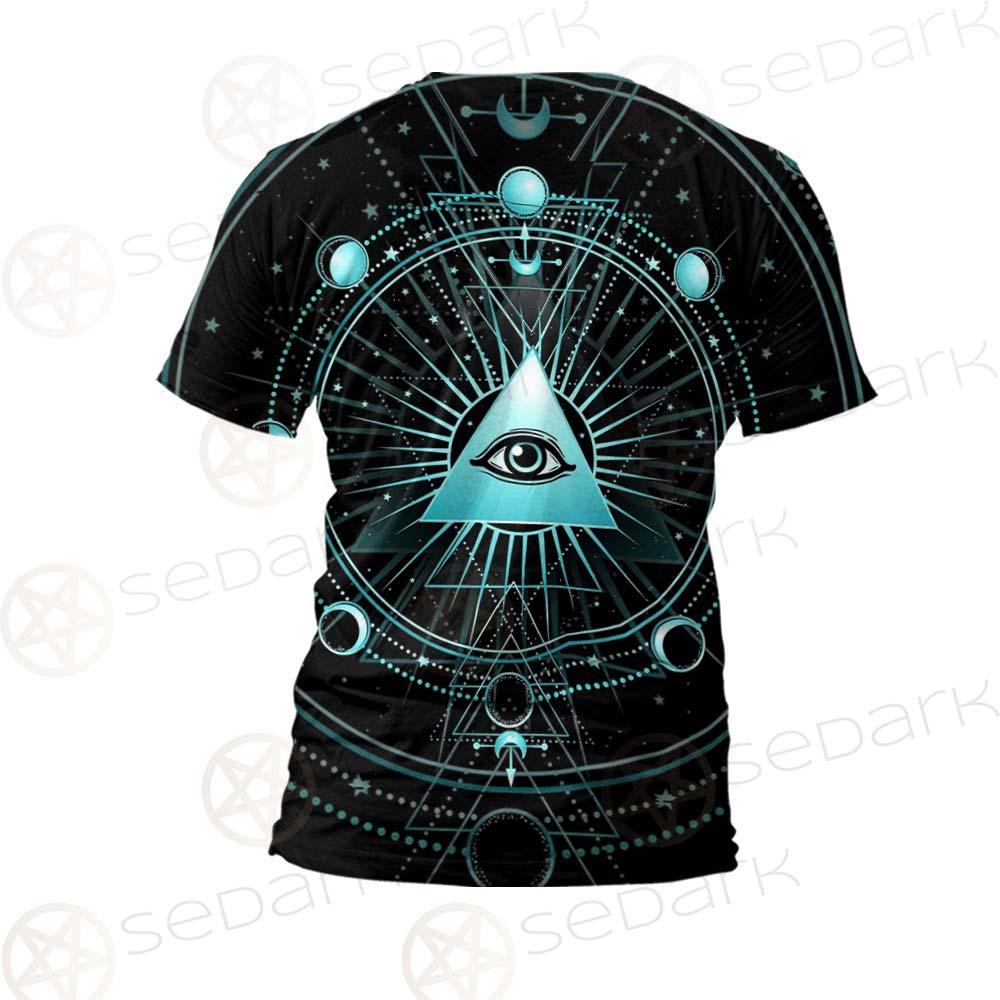 Vector Illustration On A Black Background SDN-1033 Unisex T-shirt